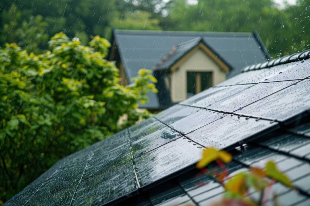 Que pasa con mis placas solares los días de lluvia